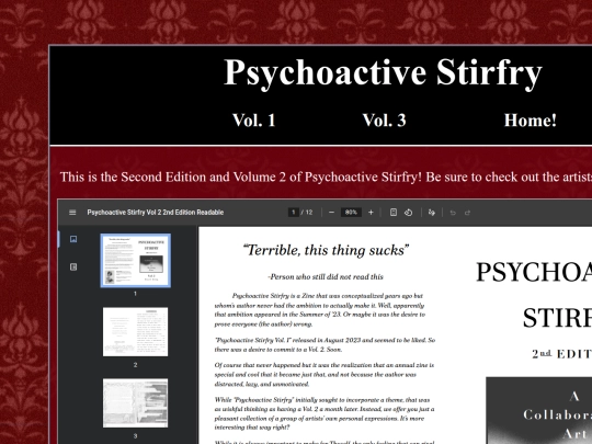 Zine/Vol2PS screenshot