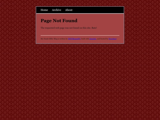 Zonelets/not_found screenshot