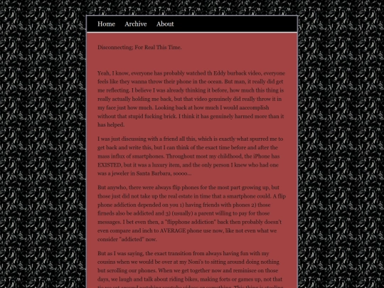 Zonelets/posts/2025-04-03-Disconnecting-For-Real-This-Time screenshot