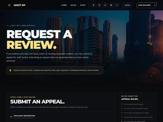 appeals screenshot