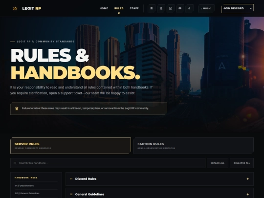 rules screenshot
