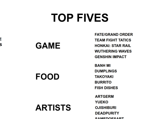 3-topfives screenshot