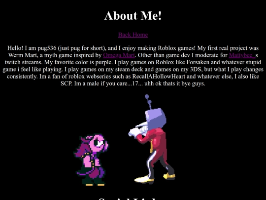 AboutMe screenshot
