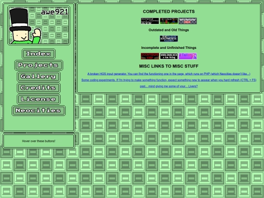 projects screenshot