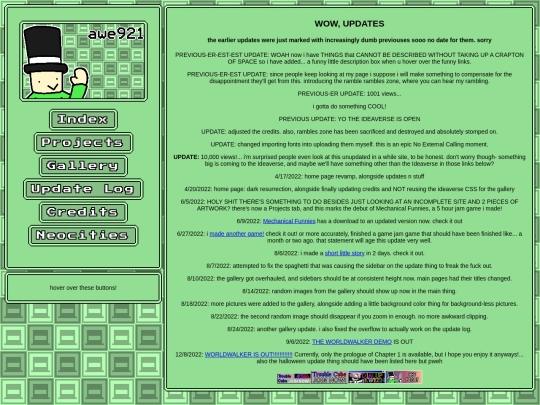 updates screenshot