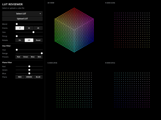 lut-reviewer screenshot