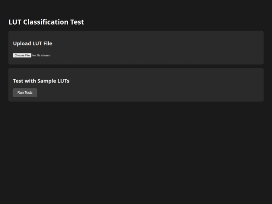 test-classification screenshot
