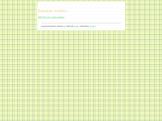 Blog/archive screenshot