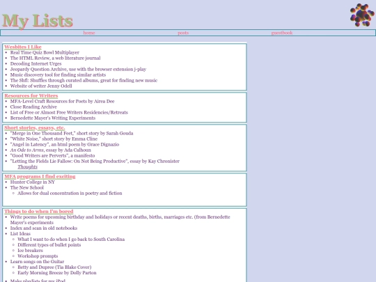 lists screenshot