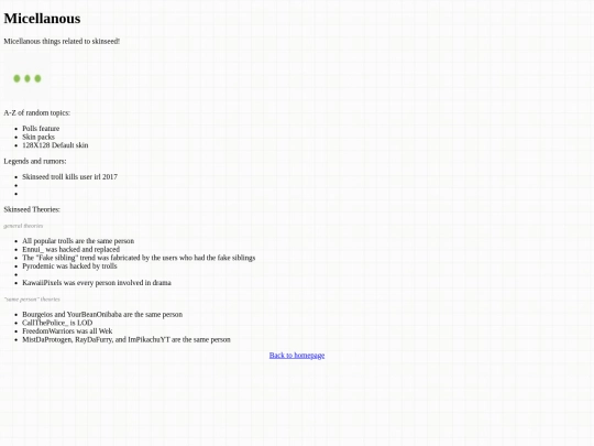 micellanous screenshot