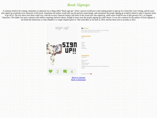 signupbooks screenshot