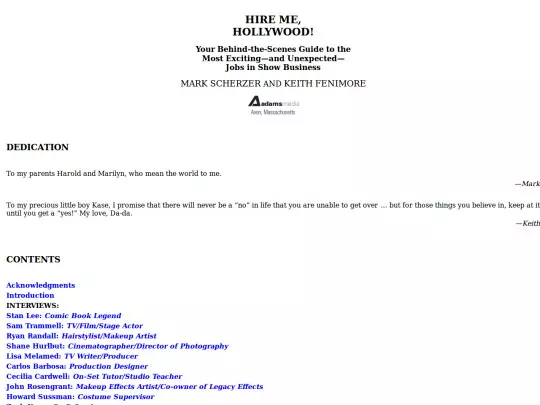 books/HireMeHollywood-MarkScherzer screenshot