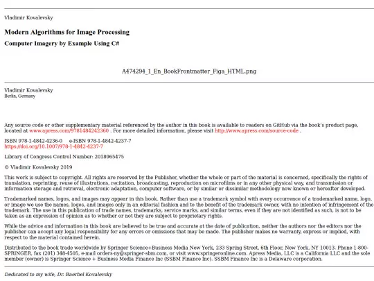 books/ModernAlgorithmsForImageProcessing-VladimirKovalevsky screenshot