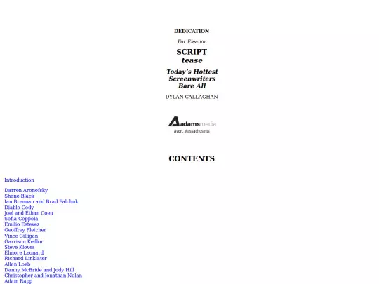 books/ScriptTease-DylanCallaghan screenshot