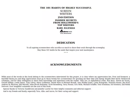 books/The101HabitsofHighlySuccessfulScreen-KarlIglesias screenshot