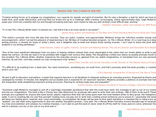 books/The1MinuteWriter-LeighMedeiros screenshot