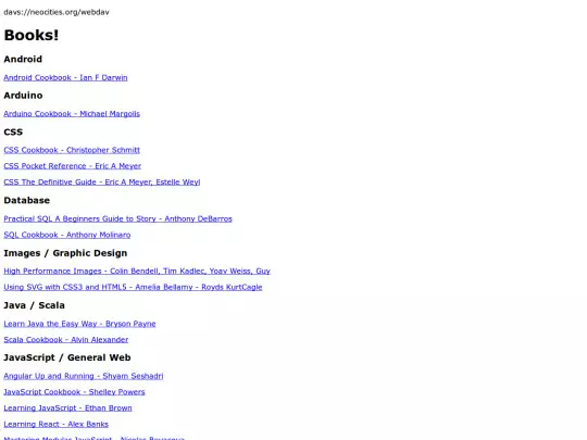 books screenshot