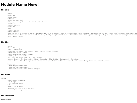 modules screenshot