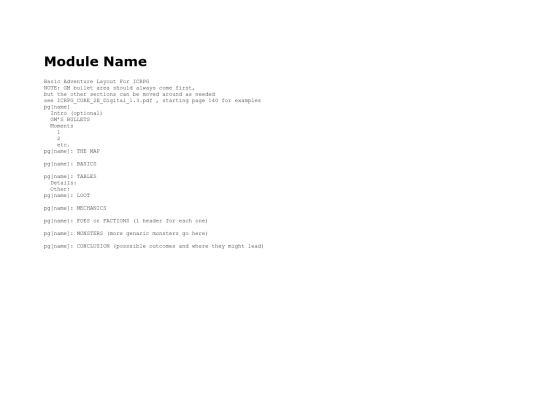 modules/template screenshot