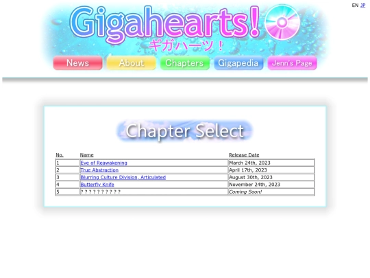 gigahearts/chapters screenshot