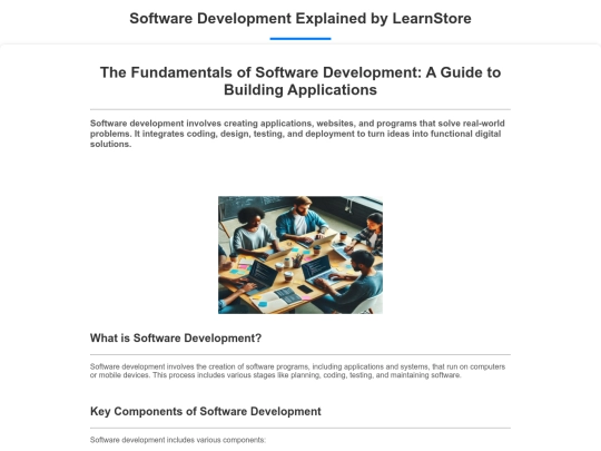 LearnStore/software development/software screenshot