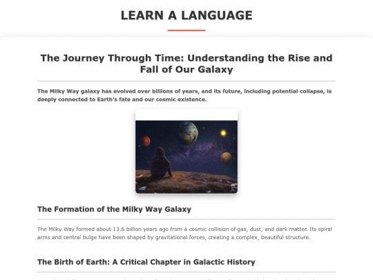 Learn_A_Language/Galaxy screenshot