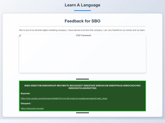 Learn_A_Language/feedback/Feedback screenshot