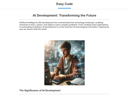 easy_code/AI development/AIdevelopment screenshot