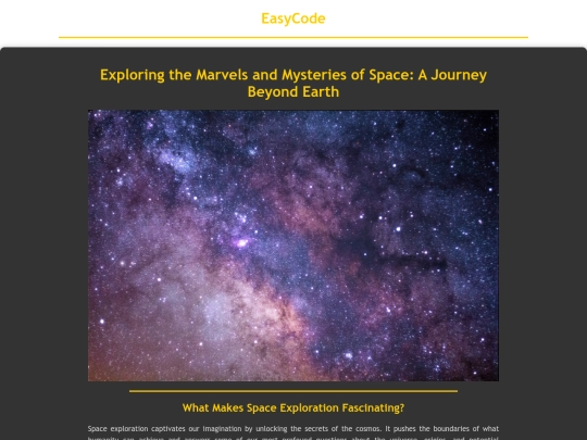 easy_code/universe screenshot