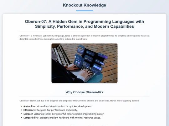 knowledge/Oberon07 screenshot