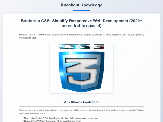 knowledge/bootstrap screenshot