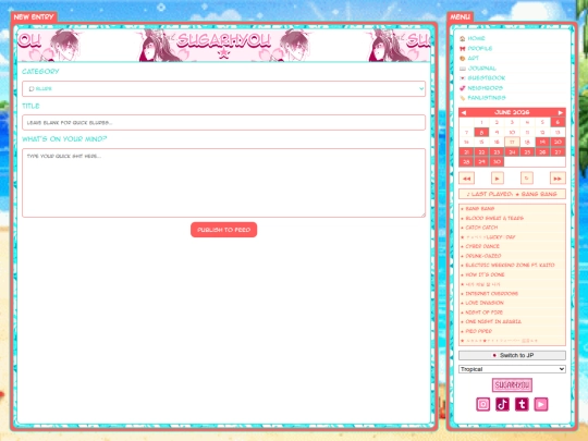 journal-input screenshot