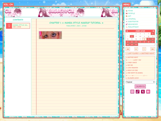journal/tutorials screenshot