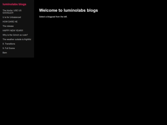 blogs screenshot