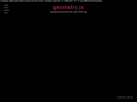 demos/geometry.js screenshot