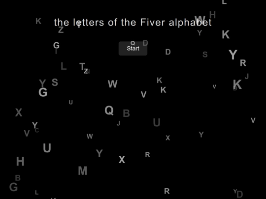 milestones/alphabet/end screenshot