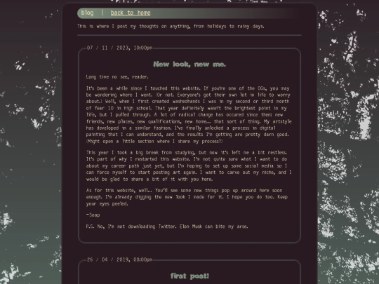 blog screenshot