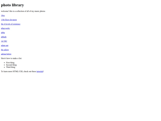 index screenshot