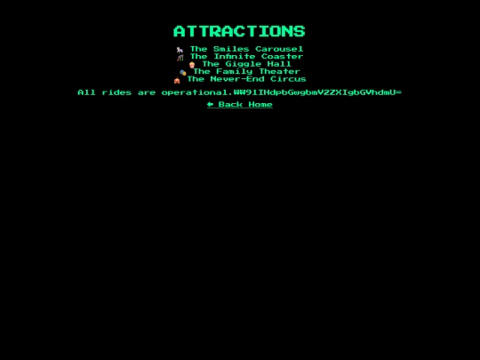 attractions screenshot