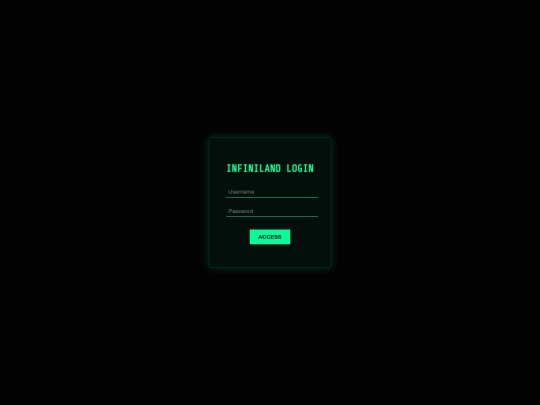 login screenshot