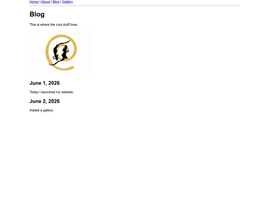 blog screenshot