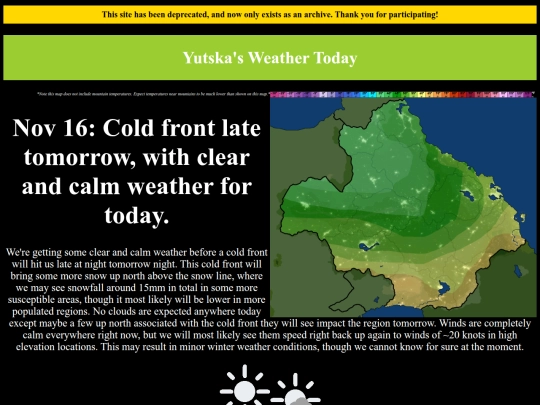 weather screenshot