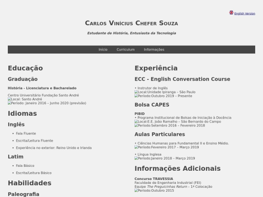 curriculum screenshot