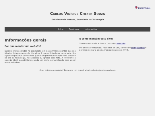 info screenshot