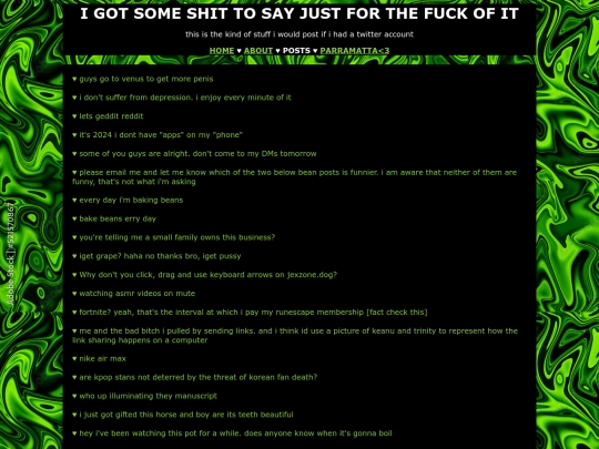 posts screenshot