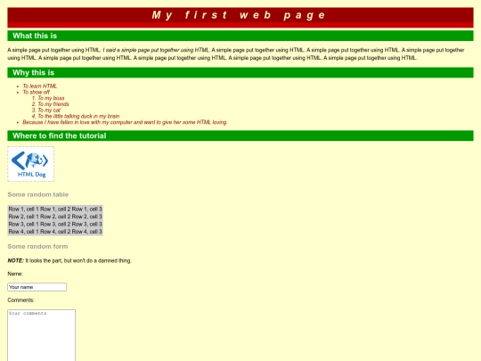 neocities_samplers/htmldog_basics screenshot