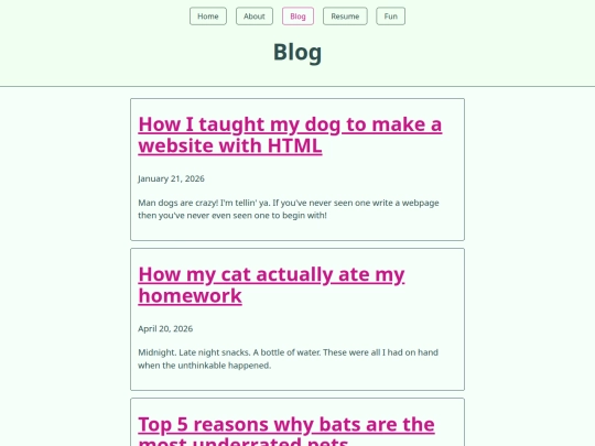 blog screenshot