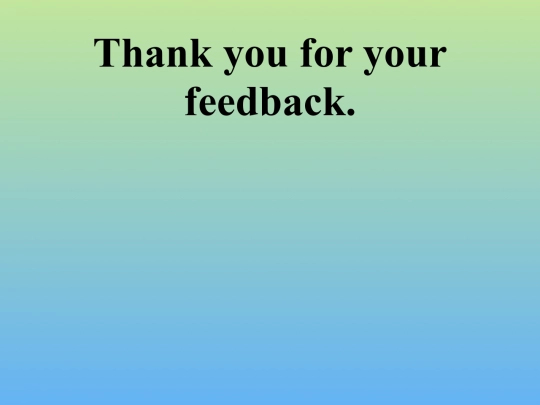 feedback-end screenshot