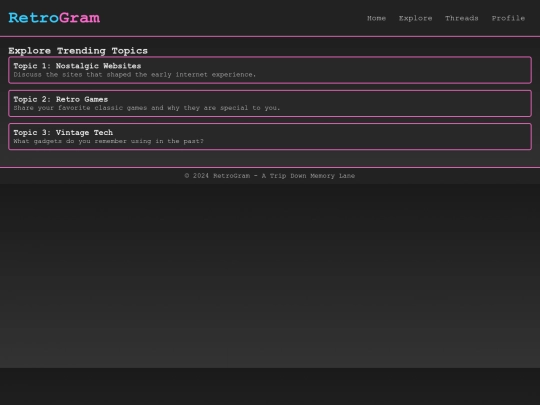 explore screenshot