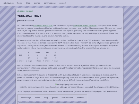 blog/2023/3/5/7drl_2023_day_1 screenshot